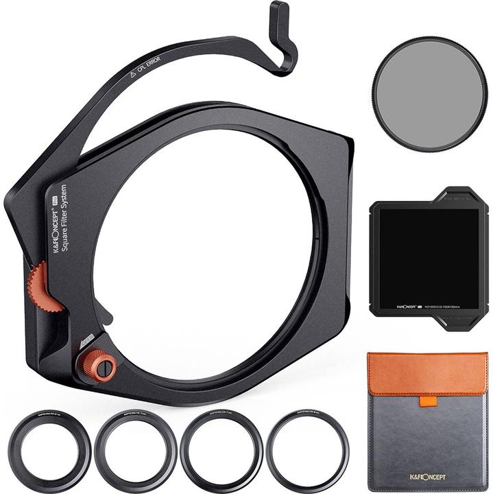 Produktbild K&F Concept Concept Filterkit Square X-Pro: Houder CPL ND1000 (ND- / Graufilter, 100 mm)