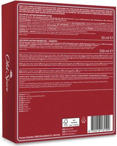 Actual product image Old Spice Set Captain +Bottle Opener (Stick, 50 ml)