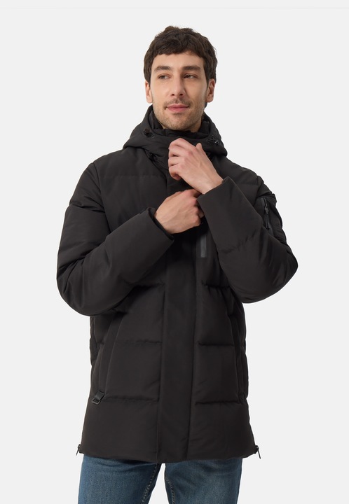 Actual product image Cash-Mere Down parka coat with hood and cashmere lining (XL)