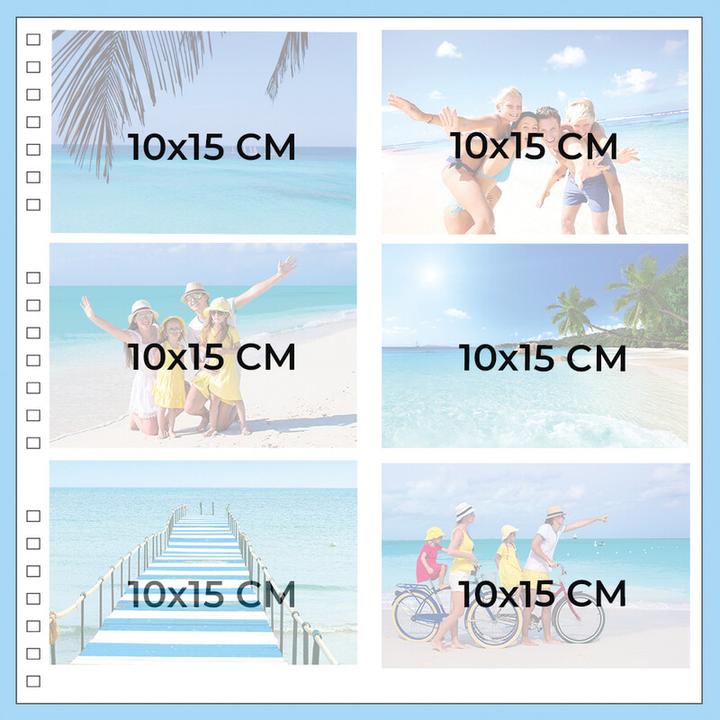 Actual product image Exacompta Fotoalbum mit Spiralbindung, 60 Seiten schwarz, 32x32 cm, Graphik (32 x 32 cm)