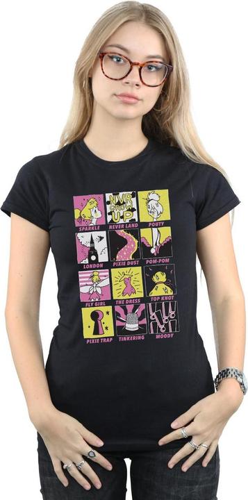 Immagine prodotto Disney Tinkerbell Squares Maglietta Donna (XXL)