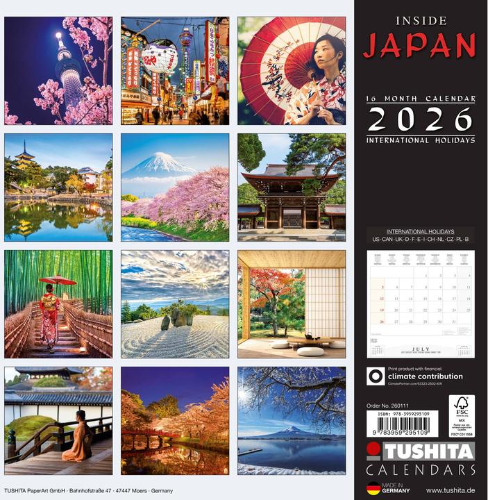 Actual product image Inside Japan 2026 (30 x 30 cm)