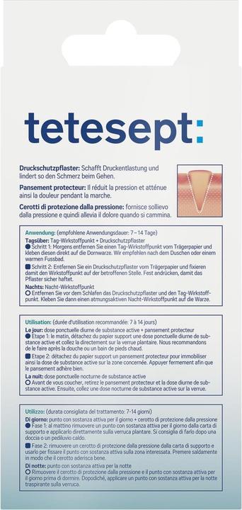 Image du produit Tetesept Pansement pour verrues épineuses (12 x)
