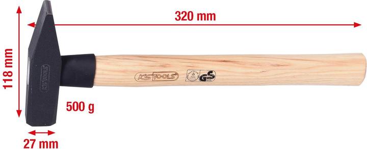 Actual product image KS Tools Standard locksmith hammer (590 g)