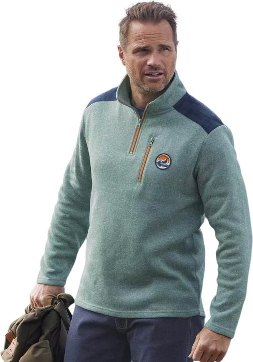 Produktbild Atlas For Men Pullover Kontrastfarbener Reissverschluss (L)