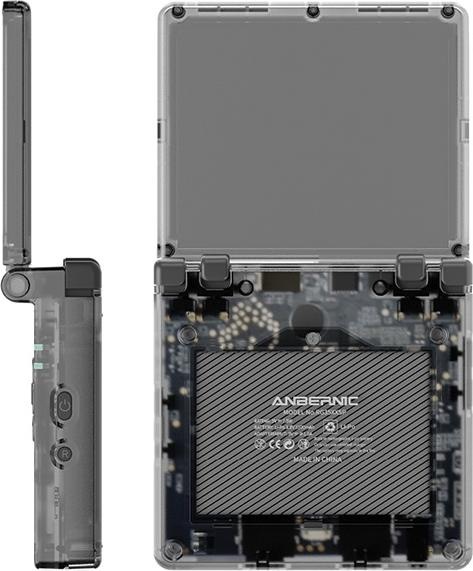 Produktbild Anbernic Konsola RG35XXSP czarny transparentny/translucent black