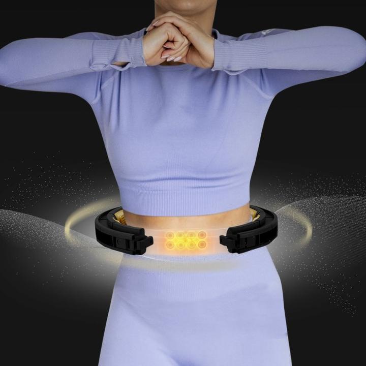 Image du produit HMS Hhm13 Neu Hula Hoop Schwarz/Gold Mit Magneten Und Gewicht + Zähler (100 cm, 1200 g)