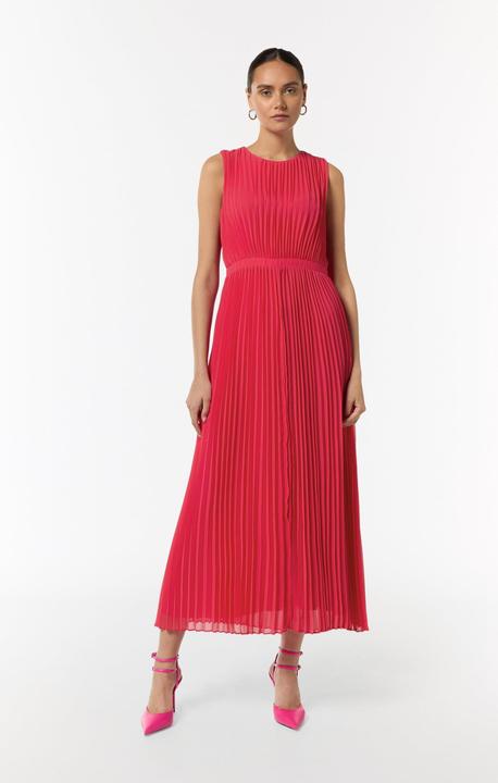 Produktbild Comma Kleid Plissiertes Maxi-Kleid mit Rundhalsausschnitt (42)