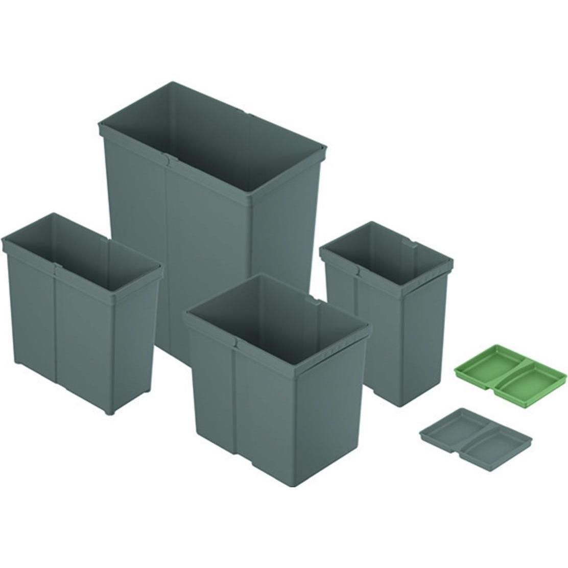 Thumbnail - Hettich Eimer anthrazit, Abfalleimer, Grau