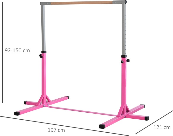 Produktbild Homcom Höhenverstellbare Gymnastikstange für Kinder