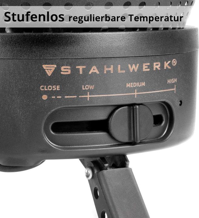 Actual product image Stahlwerk Camping cooker 2 in1 electric cooker Gas cooker Outdoor camping cooking set