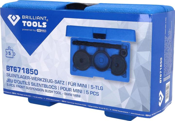 Actual product image Brilliant Tools Silent bearing tool set, for BMW Mini, 5 pcs.