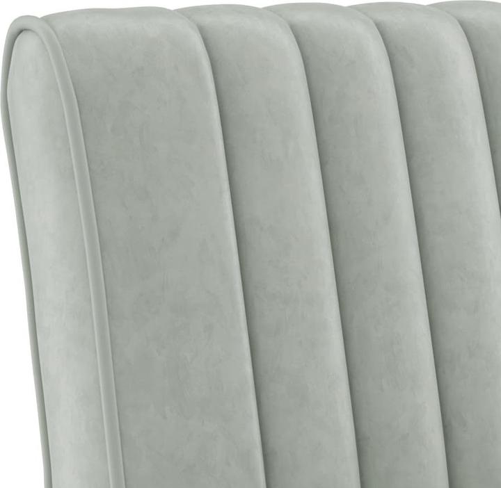 Actual product image vidaXL Polsterstuhl Hellgrau Samt