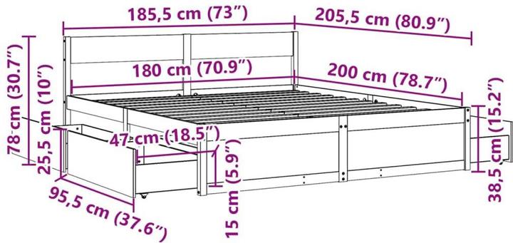 Actual product image VidaXL Kitti (180 x 200 cm)