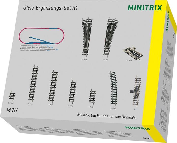 MiniTrix N Gleis-Ergänzungs-Set H1 (Spur N)