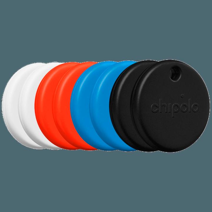 Produktbild Chipolo POP Schwarz/Weiss/Rot/Blau - 8-Pack