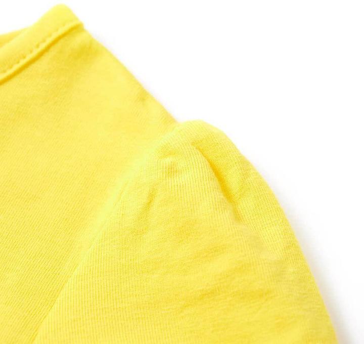 Image du produit vidaXL T-shirt enfant jaune 116,Matière : 95% coton. 5 (116)