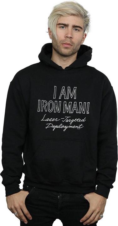 Immagine prodotto I Am Iron Man Felpa con Cappuccio Uomo (M)