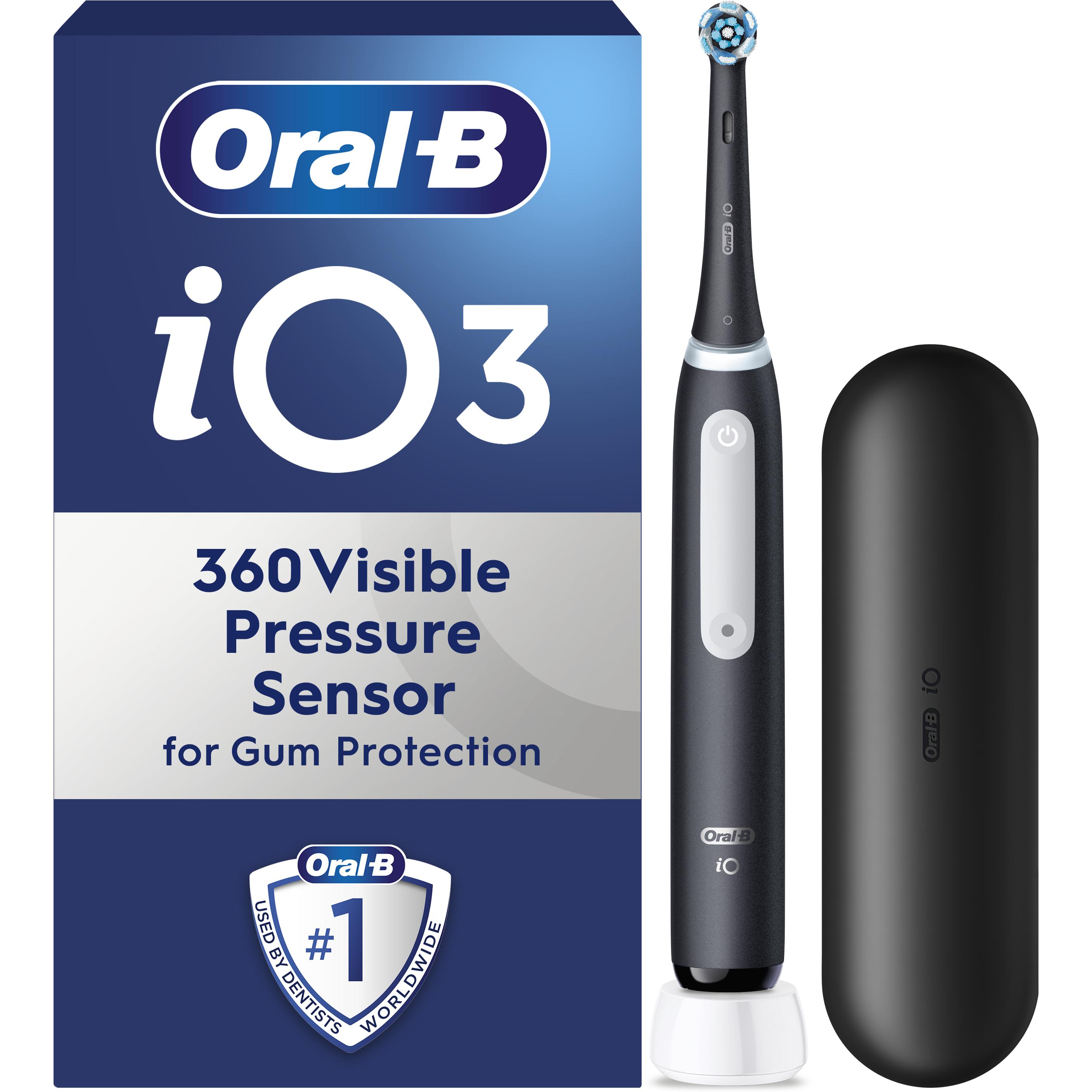 Braun, Spazzolino elettrico, iOG3.1A6.0BK Oral-B iO3 elektriline hambahari Matt Black+TC