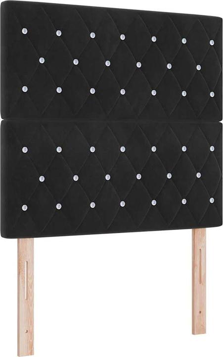 Actual product image VidaXL Black headboard (90 x 7 x 128 cm)