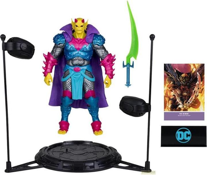 Actual product image McFarlane DC Multiverse Action Figure The Demon (Demon Knights) Black Light Edition (Gold Label) 18 cm
