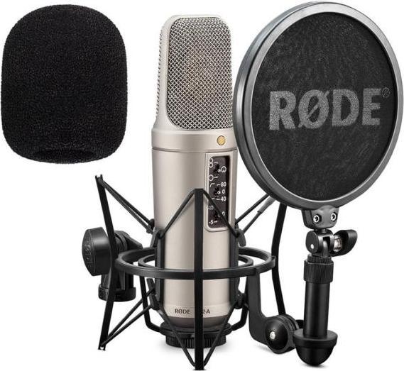Rode NT2-A Mikrofon Spinne SM6 mit Popschutz Staubschutzbeutel 6m XLR-Kabel keepdrum WS02 Poppschutz