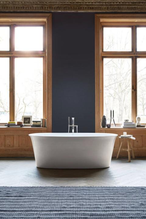 Actual product image Duravit Bathtub WHITE TULIP 1600x800 free-standing 2 back slopes white