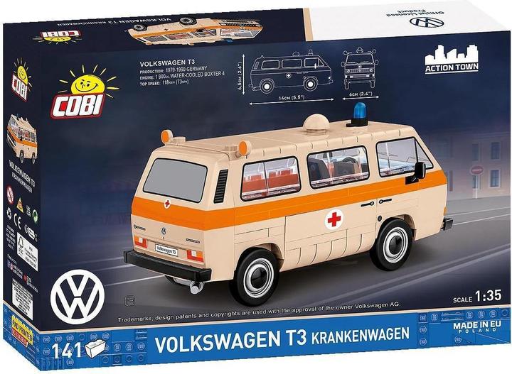 Produktbild Cobi COBI-24636 - 146 PCS VOLKSWAGEN 24636 T3 KRANKENWAGEN