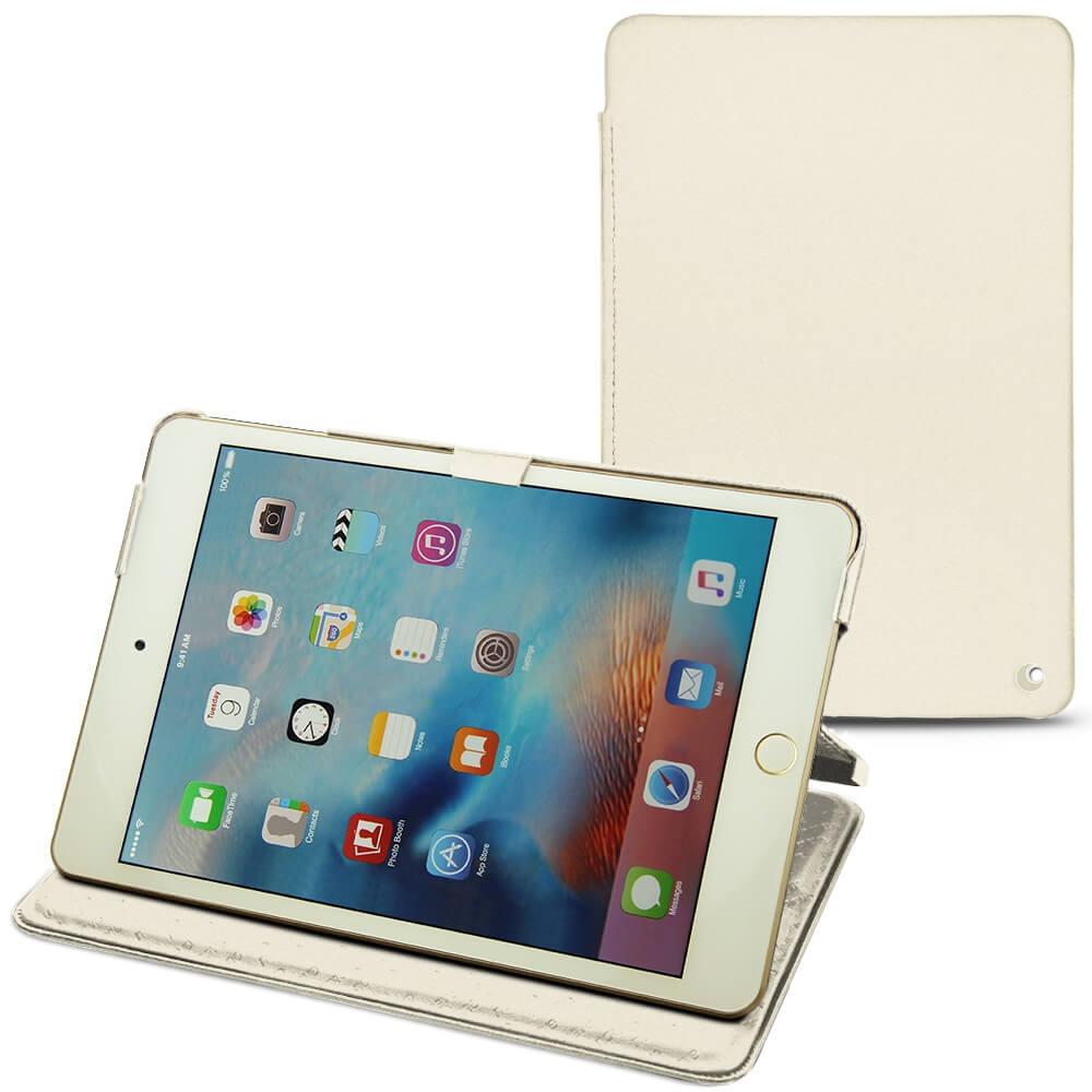 Noreve Lederschutzhülle horizontal (IPad Mini 4), Tablet Hülle, Weiss
