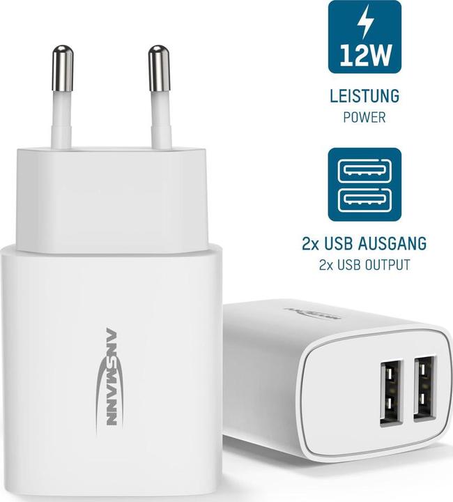 Produktbild Ansmann Home Charger HC212 (12 W, 2 Ports)