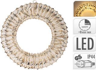 Home&Styling Kranz 38 Cm Gold Micro Led