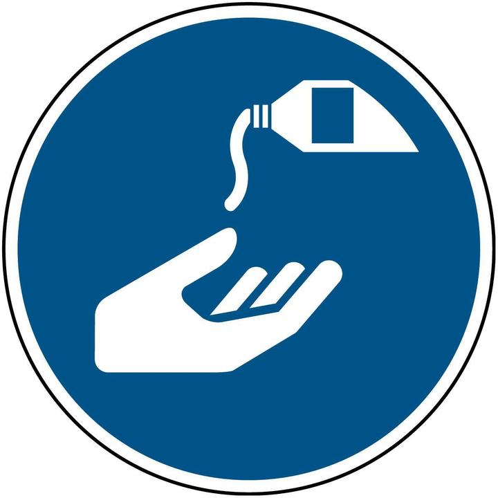 Actual product image Brady ISO safety sign - Use hand protection products