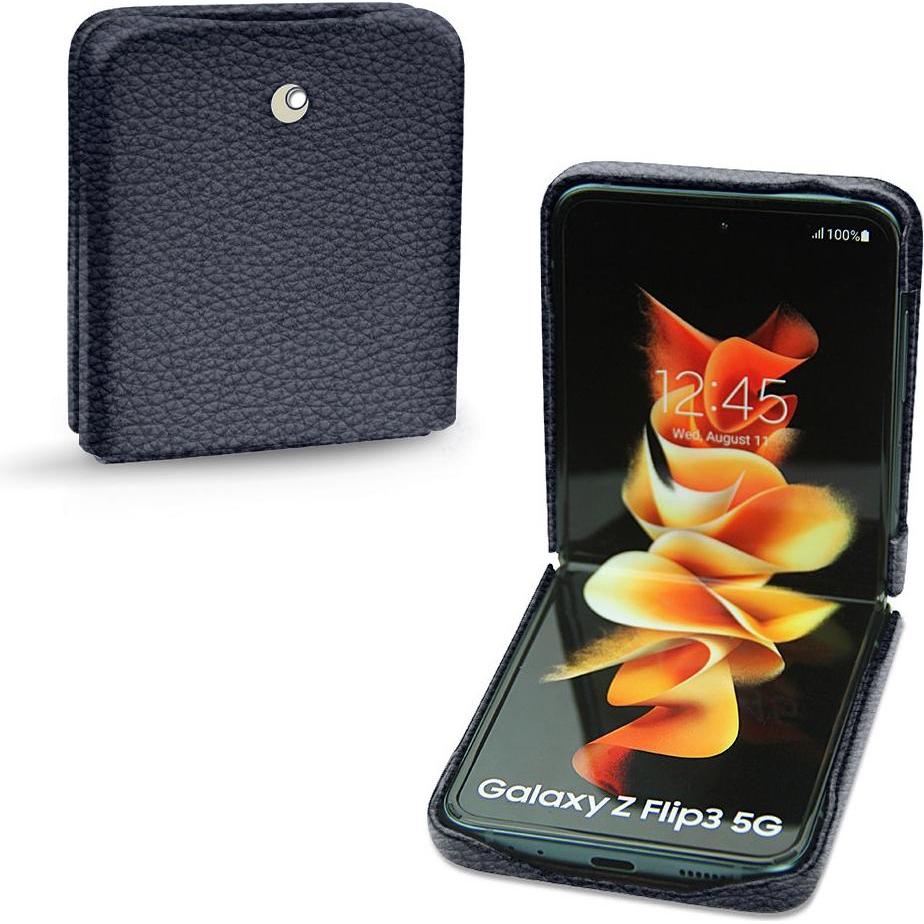 Thumbnail - Noreve Lederschutzhülle (Samsung Galaxy Z Flip3), Smartphone Hülle, Violett