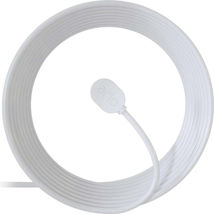 Arlo magnetisches Ladekabel, aussen 7.6m weiss (Netzteil)