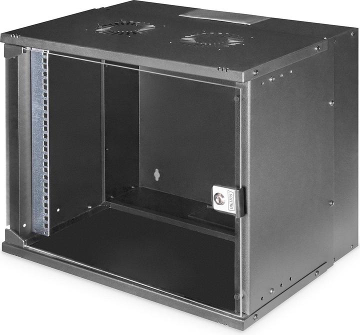 Produktbild Digitus 19" 9HE Wandgehäuse, SOHO PRO 459 x 540 x 400 mm, schwarz (9 HE, 19 Zoll Rack)