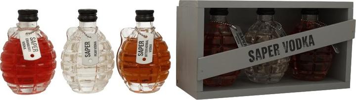 Actual product image Saper Vodka 3X20Cl Grenade Bottles)