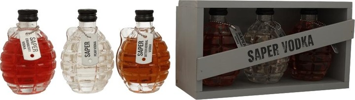 Produktbild Saper Vodka 3X20Cl Grenade Bottles)