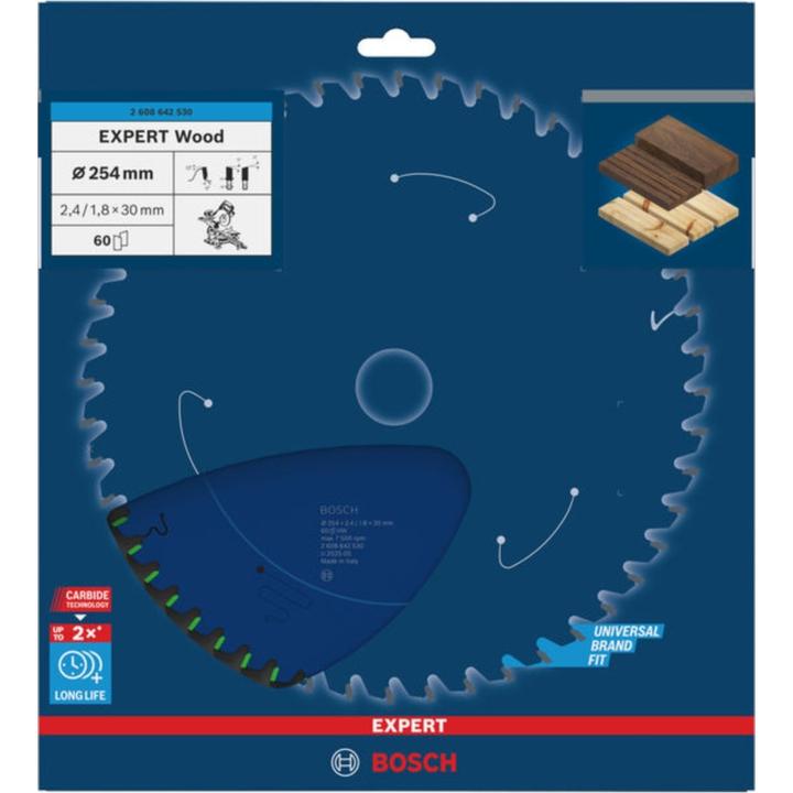 Actual product image Bosch Professional Zubehör Circular saw blade Expert for Wood, 254 x 30 x 2.4 mm, 60