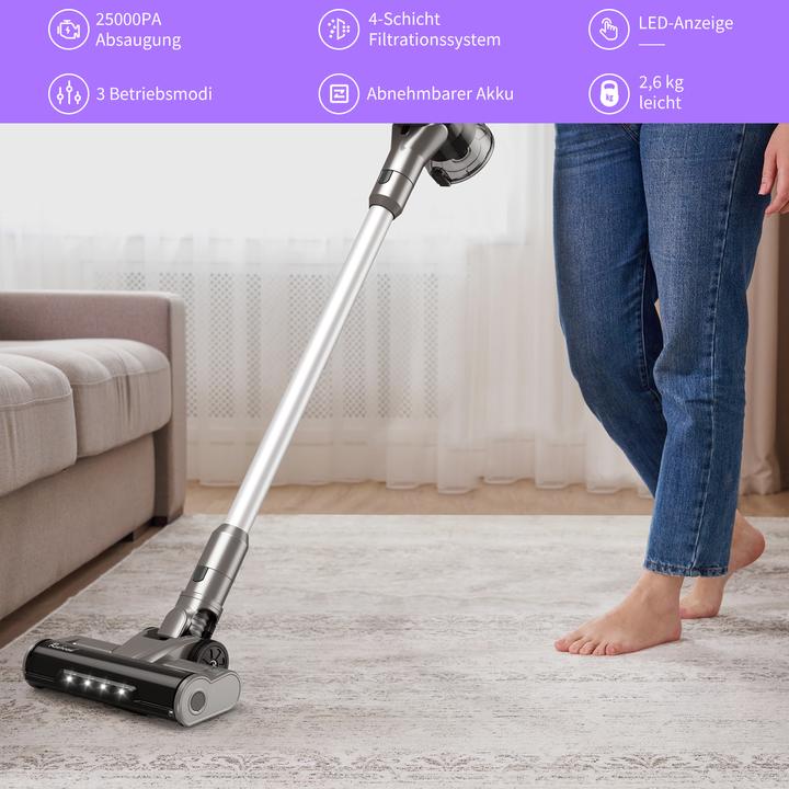 Actual product image Redroad X17 Cordless Vacuum Cleaner, 8-in-1 Cordless Handheld Vacuum Cleaner, 350W 25000Pa