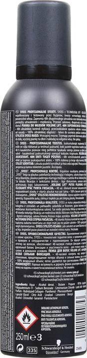 Image du produit Syoss Volume Lift Mousse Piano Is Hair Extra Strong 250Ml (250 ml, Mousse de volume)