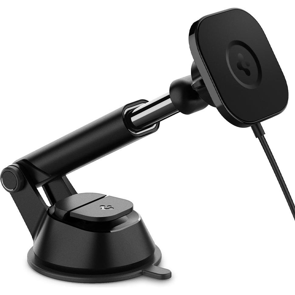 Spigen Magnetisches MagSafe-Ladegerät ITS35W schwarz, Smartphone Halterung, Schwarz