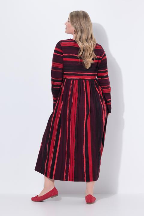 Produktbild Ulla Popken Maxikleid, Batikdruck, A-Linie, Rundhals, Langarm (68)