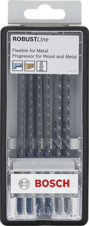 Produktbild Bosch Professional Zubehör 6-tlg. Robust Line Stichsägeblatt-Set Metal Profile, T-Schaft