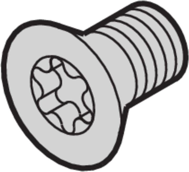 Produktbild Schroff Senkkopfschraube - SENKSCHRAUBE M5X12 TORX 4STK