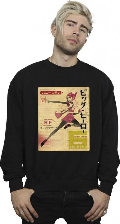 Immagine prodotto Disney Big Hero 6 Baymax Honey Lemon Newspaper Felpa Uomo (4XL)