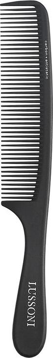 Produktbild Tools for Beauty T4B LUSSONI Handle Comb Anti-Static and Shatterproof Carbon Detangling Comb with Coarse Teeth for Th