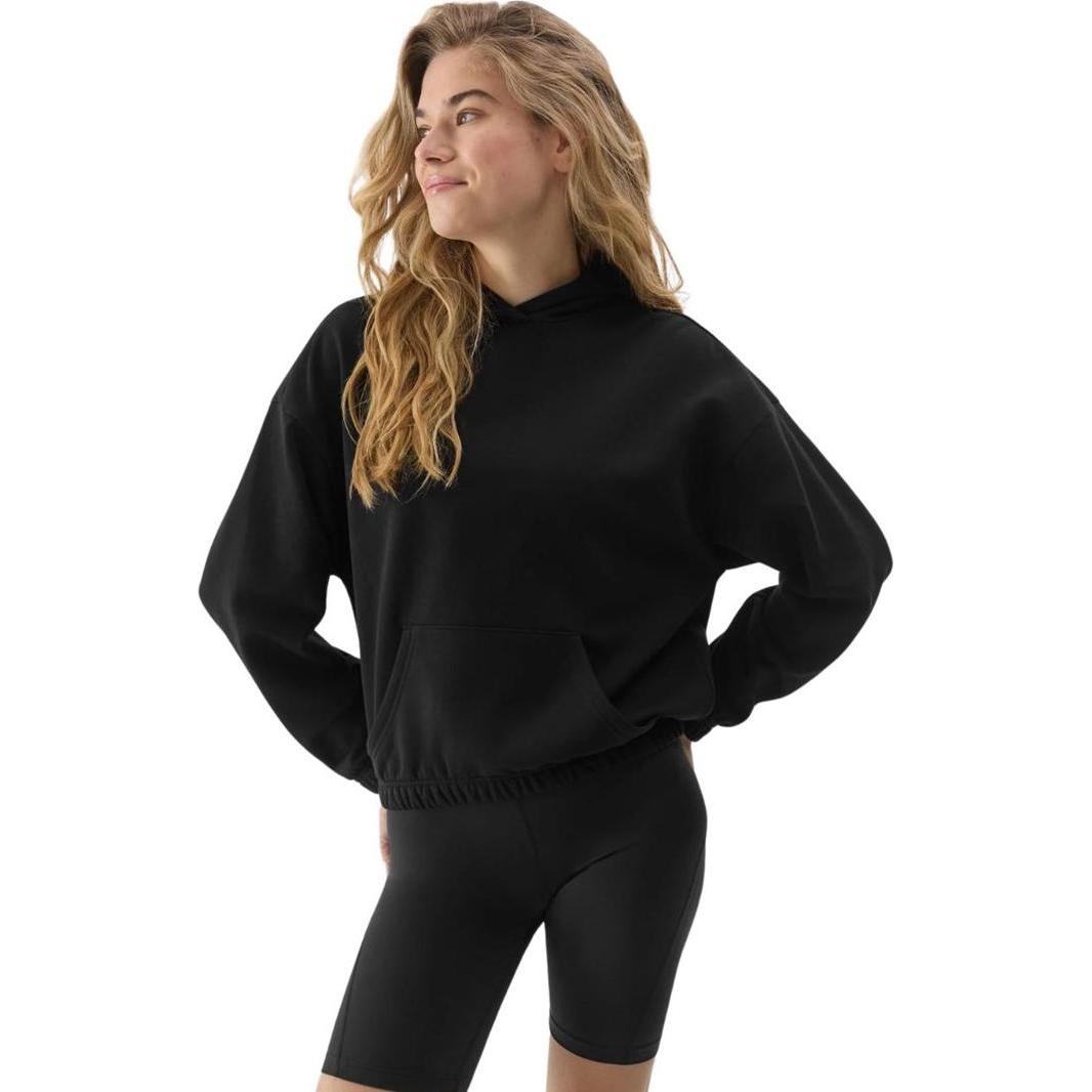Thumbnail - 4F, Damen, Pullover, Damen Sweatshirt F1057 tiefschwarz 4FWSS24TSWSF1057 20F L, Schwarz, (20)