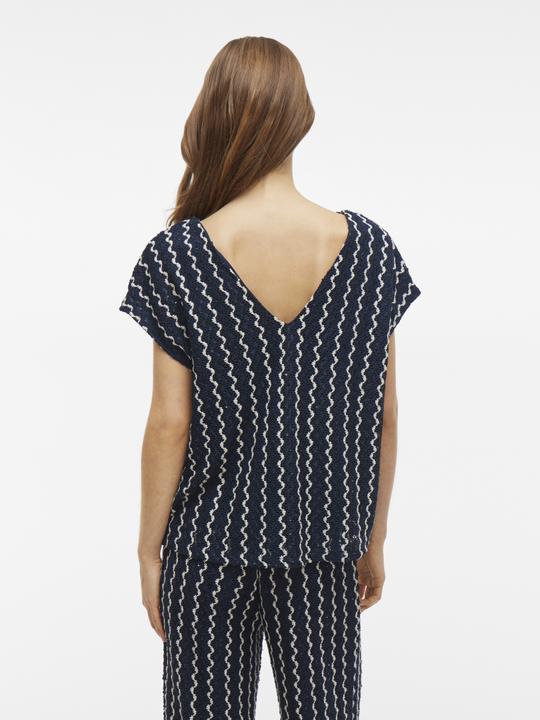 Actual product image Vila V-Ausschnitt Oberteil mit kurzen Ärmeln (XL)