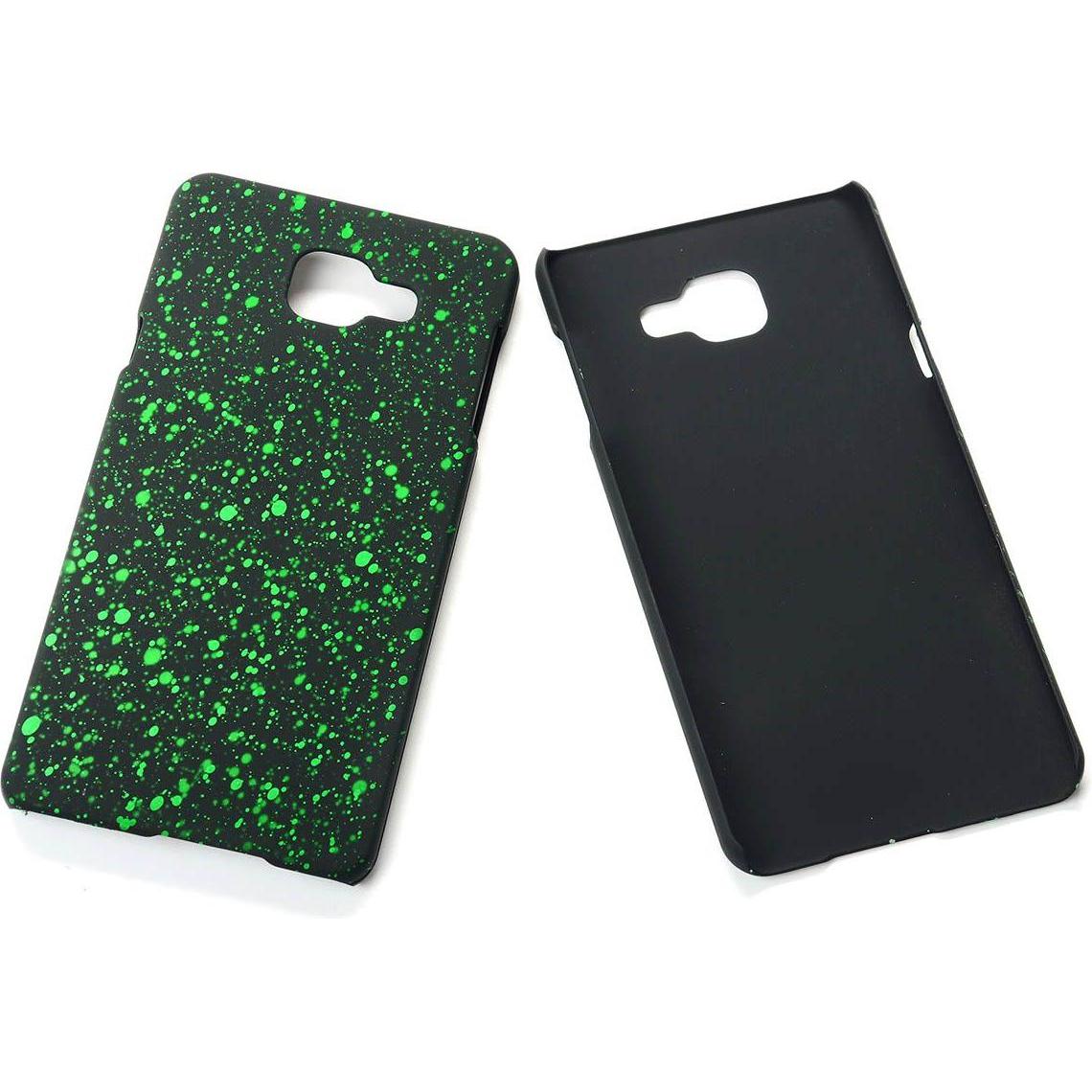 König Design Handy Hülle Schutz Case Bumper Etuis für Samsung Galaxy A7 2016 3D Sterne Grün (Samsung Galaxy A7 (2016)), ...