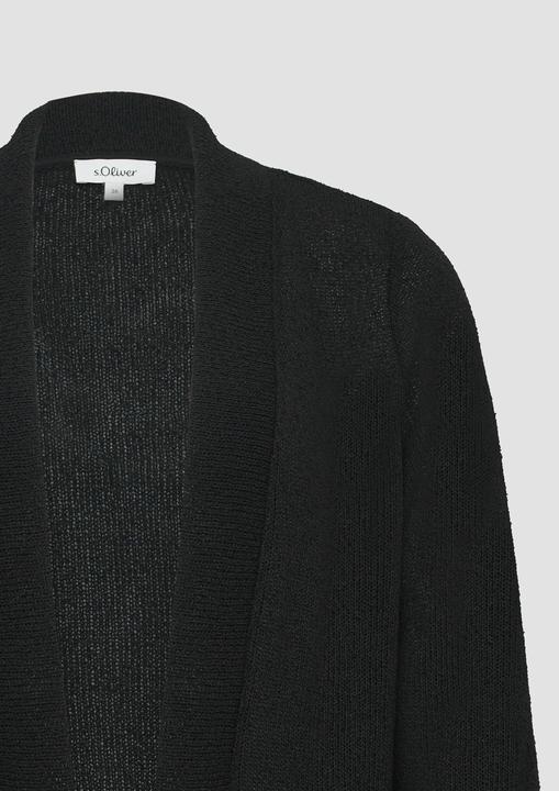 Produktbild S.Oliver Indoor-Jacke Cardigan aus Bouclégarn mit 3/4-Ärmeln (40)